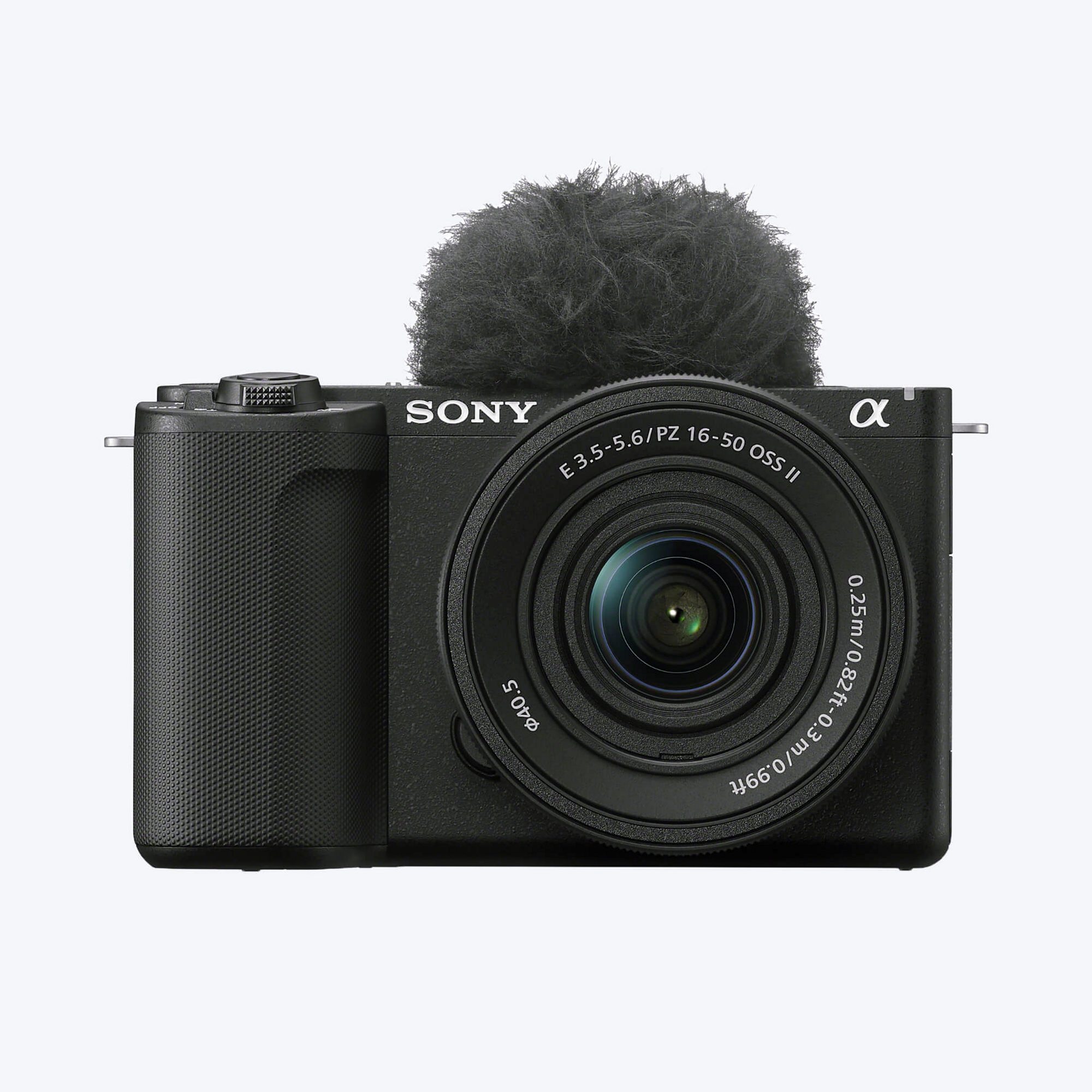 Sony Alpha ZV-E10 II APS-C Interchangeable-Lens Vlog Camera Black and get Grip GP-VPT3